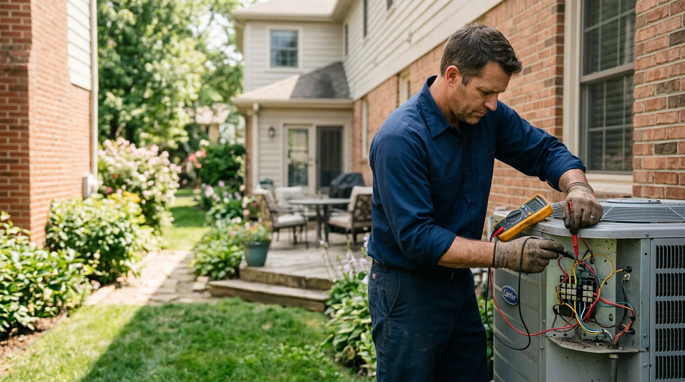 HVAC technician working near South Fallsburg, NY